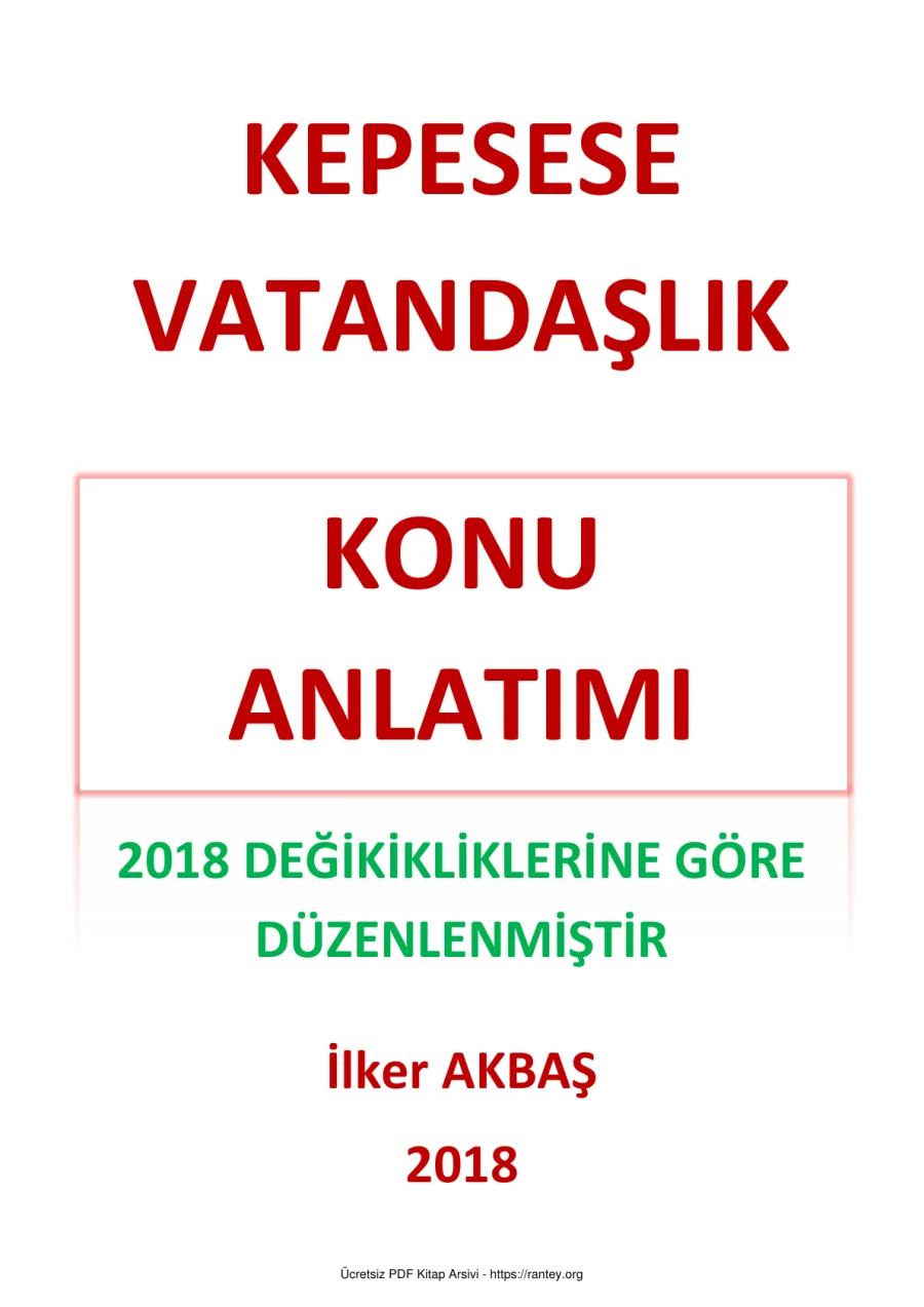 VATANDAŞLIK 2018 kapak görseli