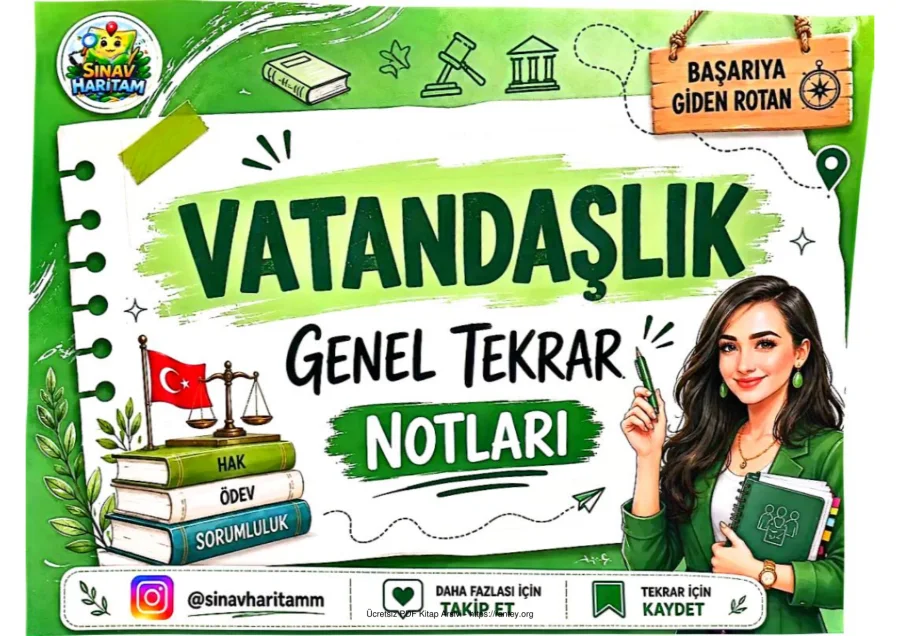 VATANDAŞLİK GENEL TEKRAR NOTLARI İSMAİL ERYILMAZ 1 kapak görseli