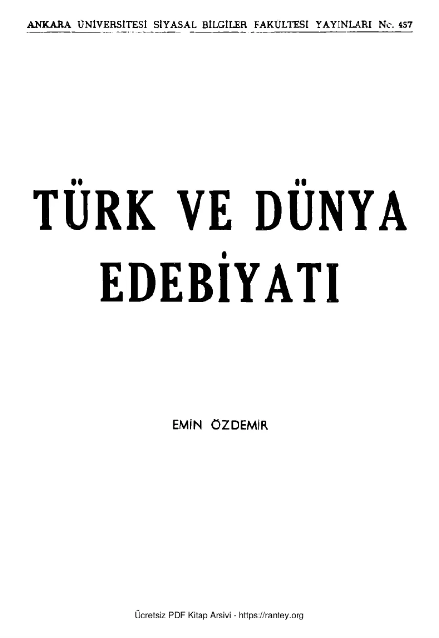 ve Dünya Edebiyatı kapak görseli
