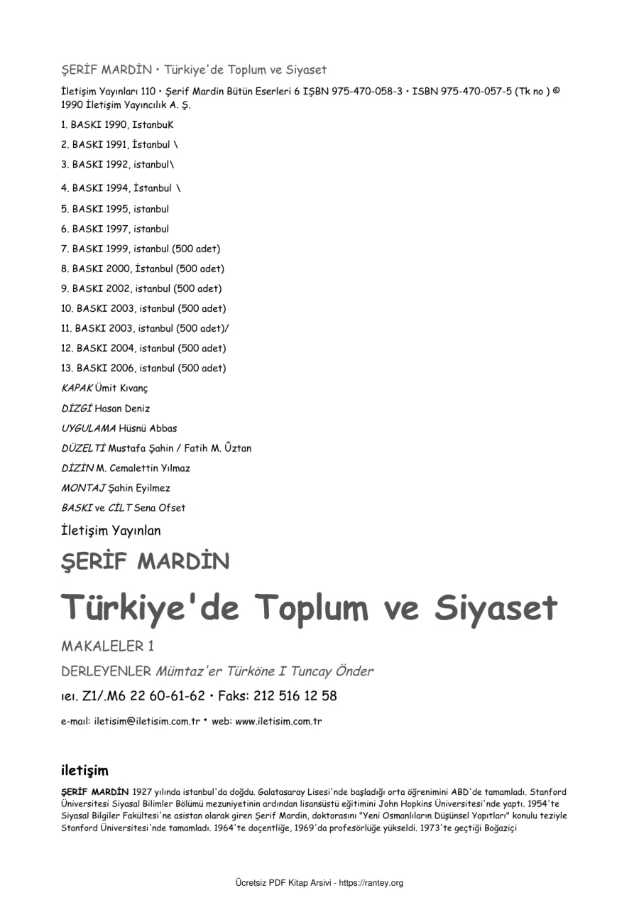 ve Siyaset kapak görseli