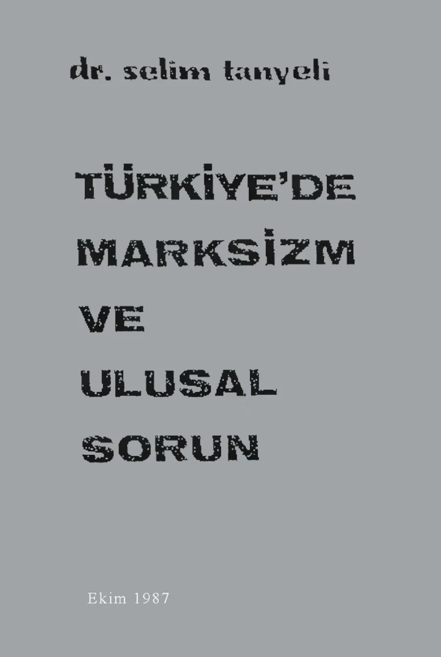 ve Ulusal Sorun kapak görseli