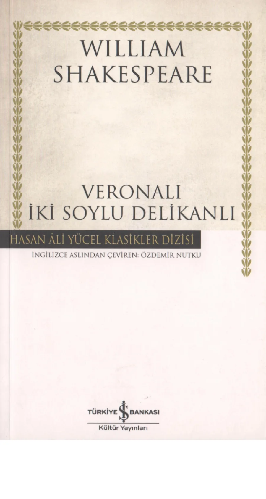 Veronalı İki Soylu Delikanlı kitap kapağı