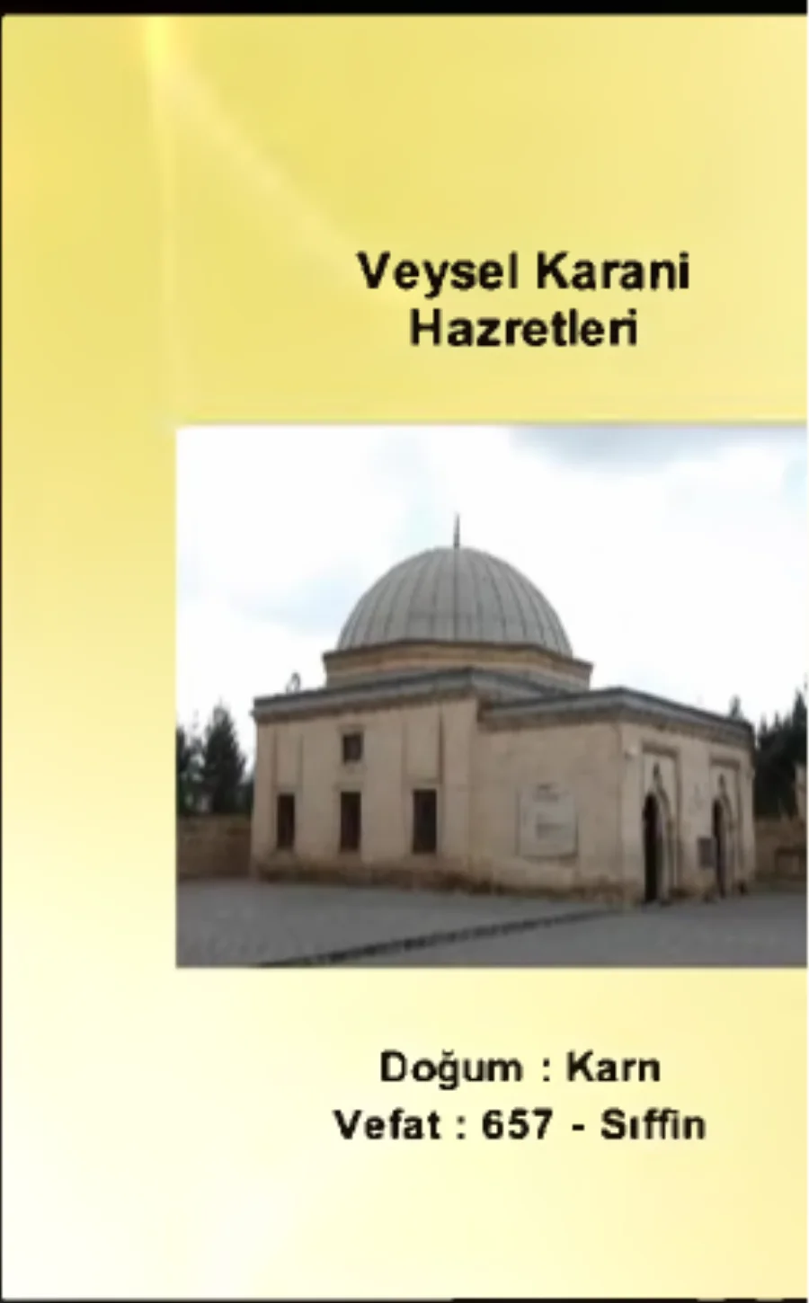 Veysel Karani Hazretleri 1. Bölüm - Yolumuzu Aydınlatanlar kapak görseli