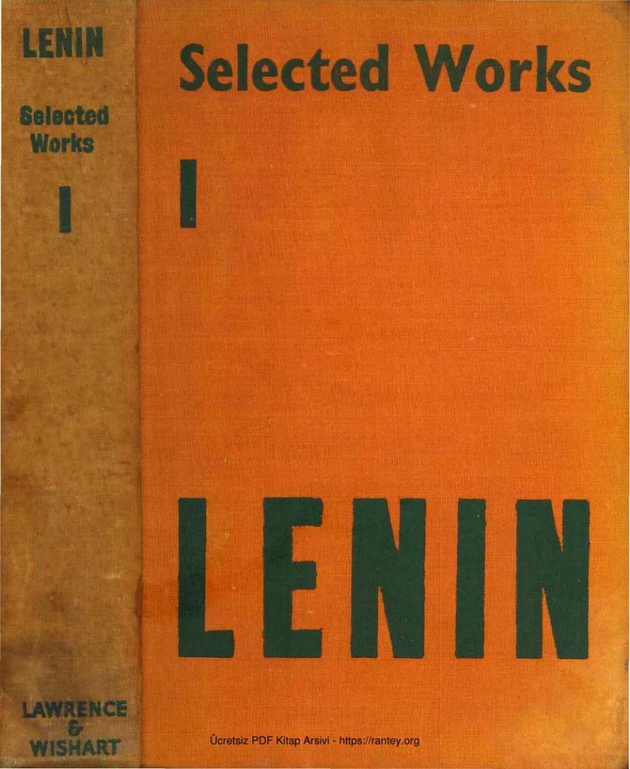 Works Volume I 1894 1899 Lawrence and Wıshart Press kapak görseli