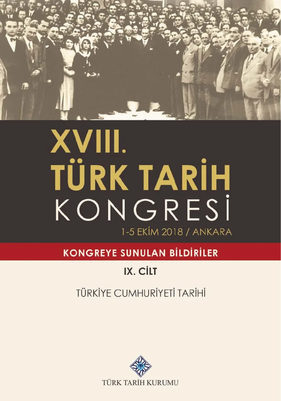 XVIII Türk Tarih Kongresi Cilt IX kitap kapağı