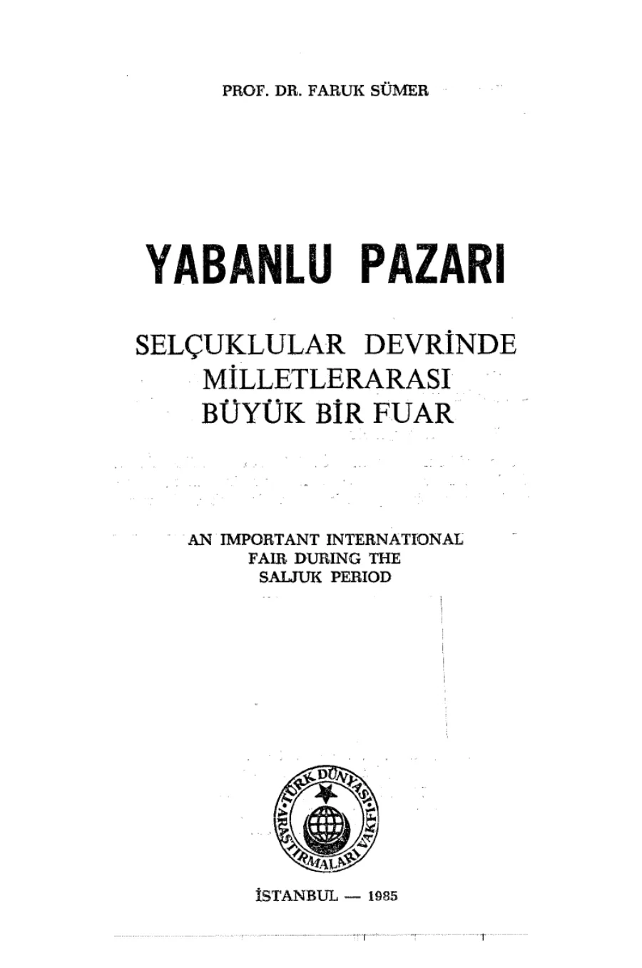 Yabanlı Pazarı PDF kapak görseli