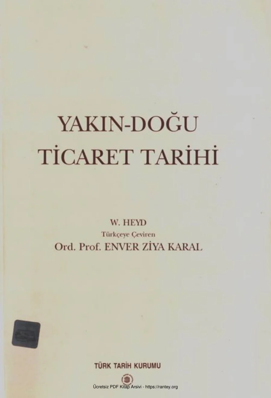 Yakın Doğu Ticaret Tarihi kapak görseli