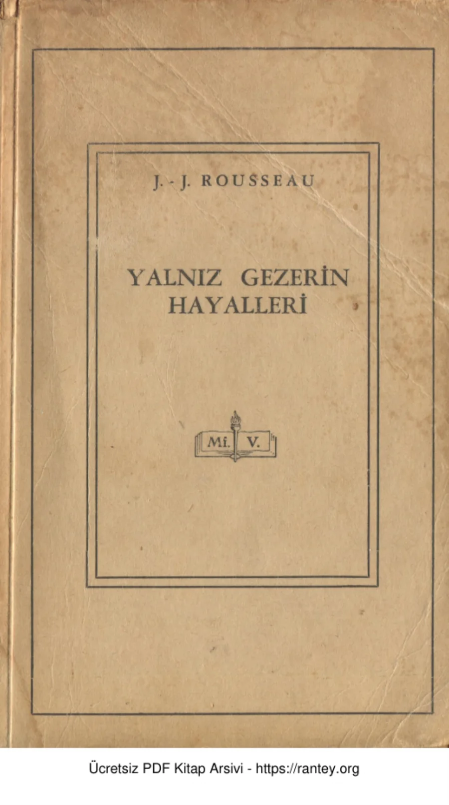 Yalnız Gezerin Düşleri kapak görseli
