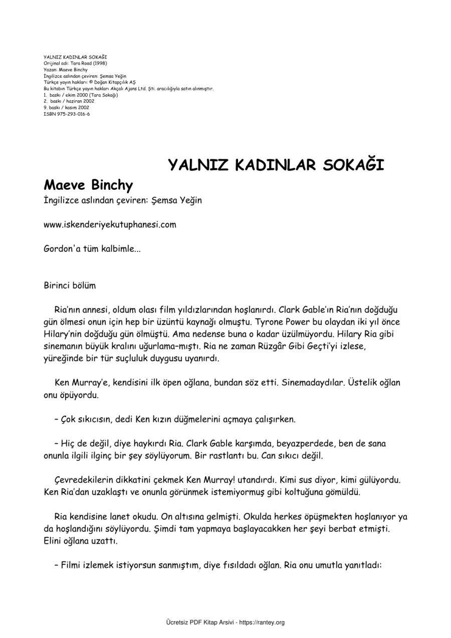 Yalniz Kadinlar Sokagi kapak görseli