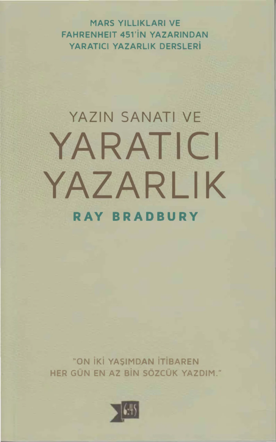 Yaratıcı Yazarlık Altı kapak görseli