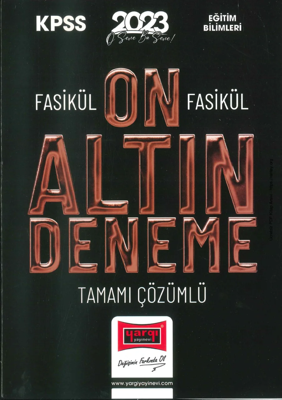 Yargı EB Altın 10 Deneme 2023 kapak görseli