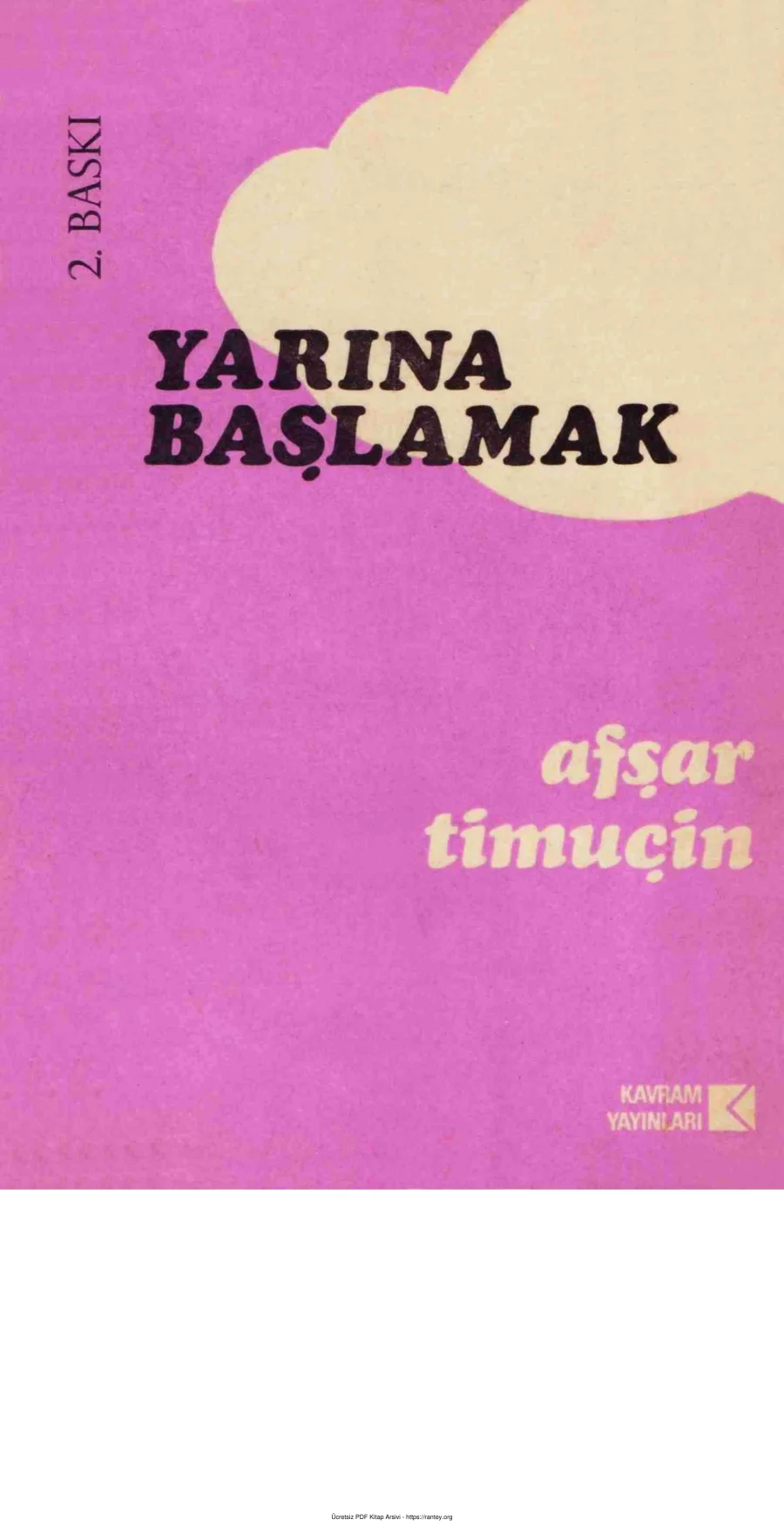 Yarına Başlamak kapak görseli
