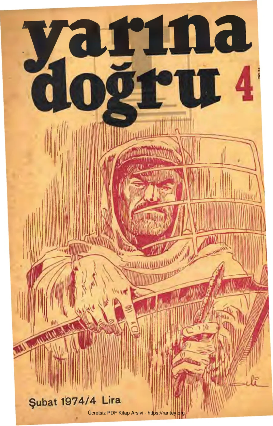 Yarına Doğru Aylık Siyaset Kültür Sanat Dergisi Sayı 04 Şubat 1974 kapak görseli