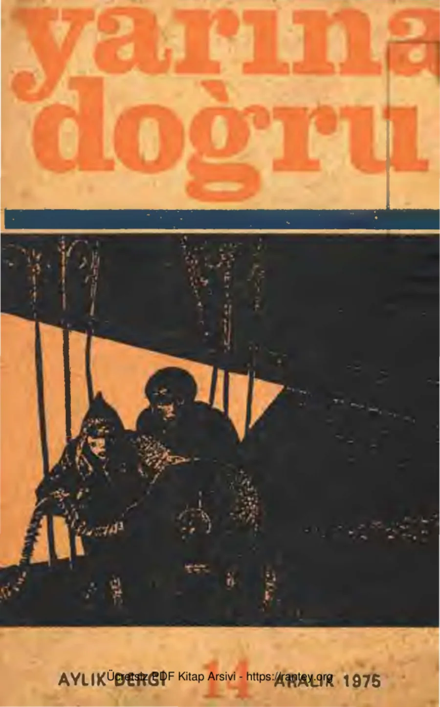 Yarına Doğru Aylık Siyaset Kültür Sanat Dergisi Sayı 14 Aralık 1975 kapak görseli