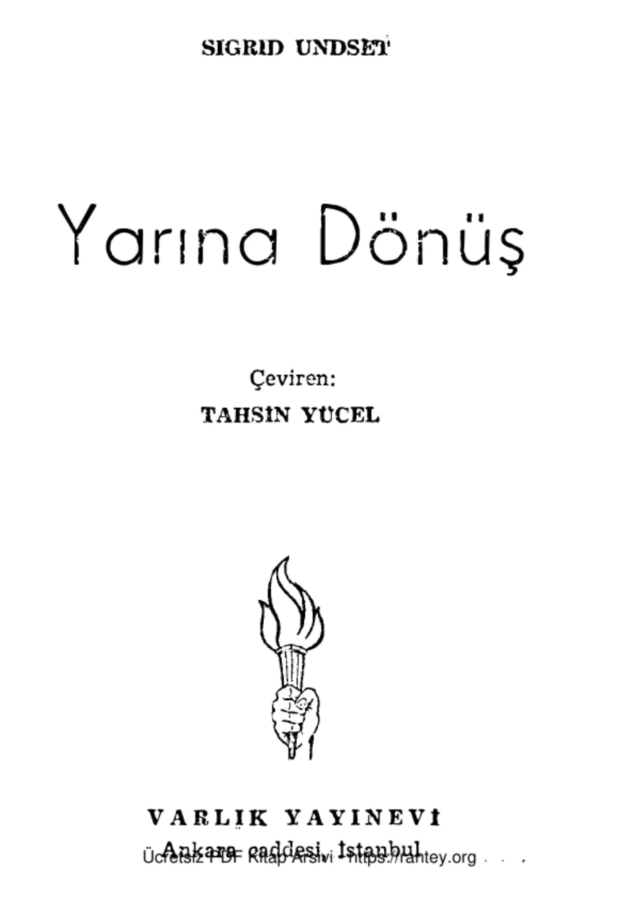 Yarına Dönüş Varlık Yayınları kapak görseli