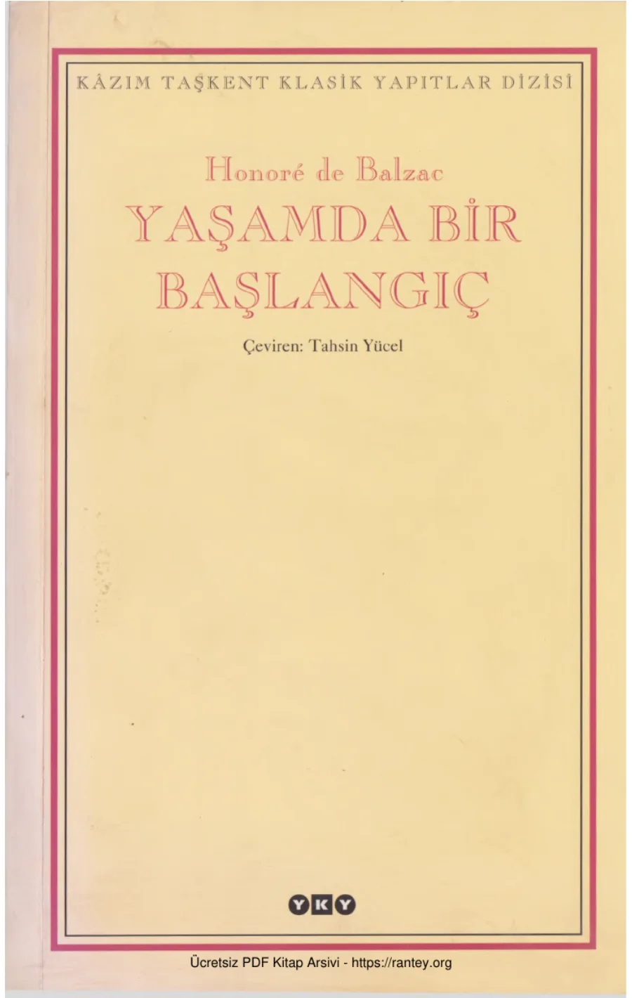 Yaşamda Bir Başlangıç kapak görseli