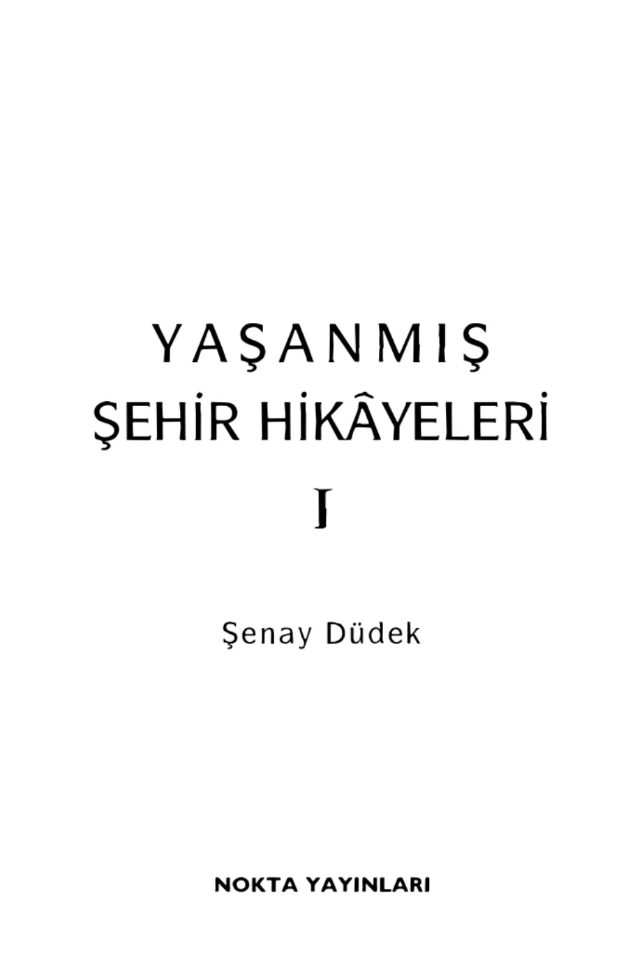 Yaşanmış Şehir Hikyeleri kapak görseli