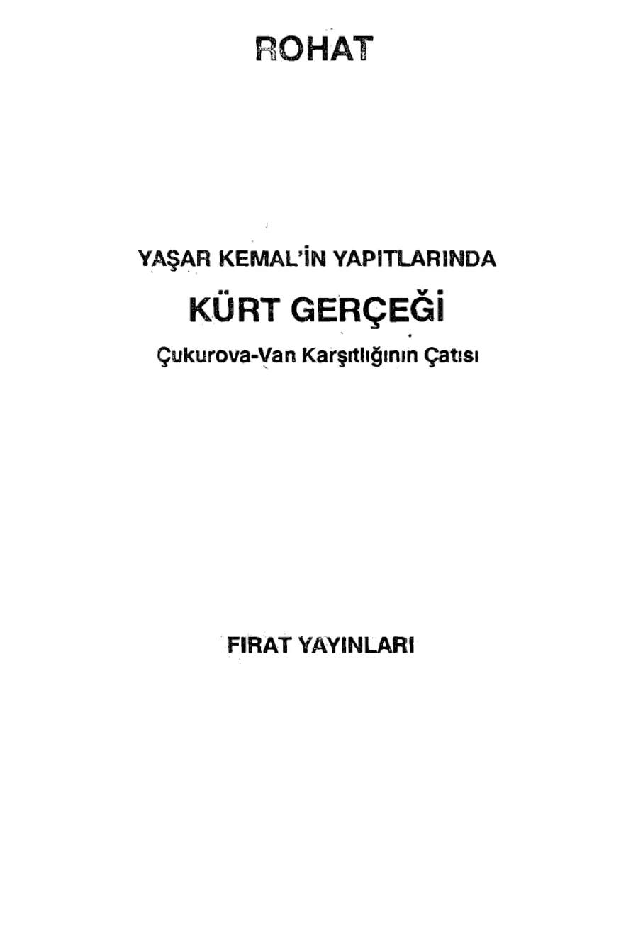 Yaşar Kemalin Yapıtlarında Kürt Gerçeği kapak görseli