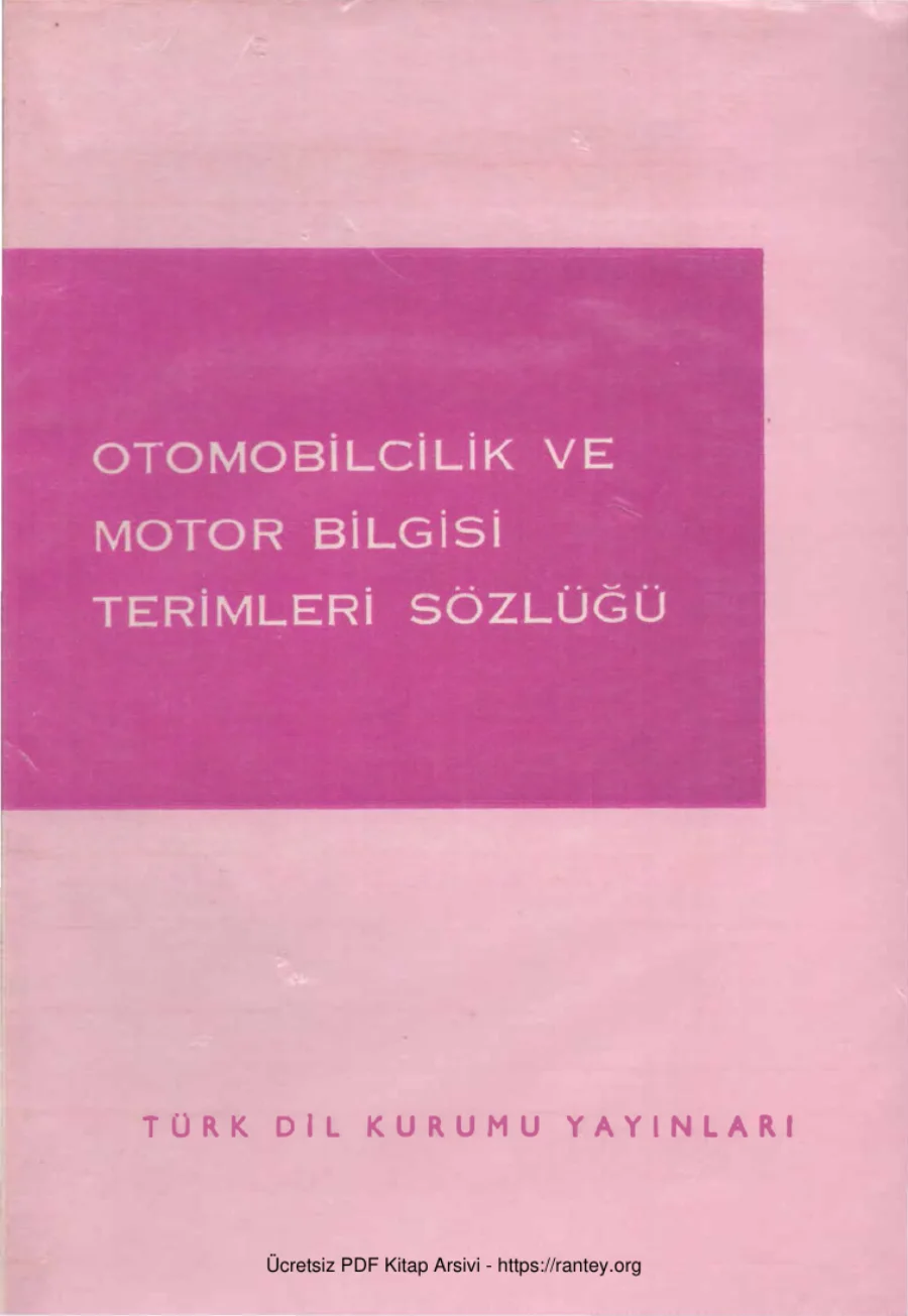 Yavuz Beşorak Otomobilcilik ve Motor Bilgisi Terimleri Sözlüğü kapak görseli