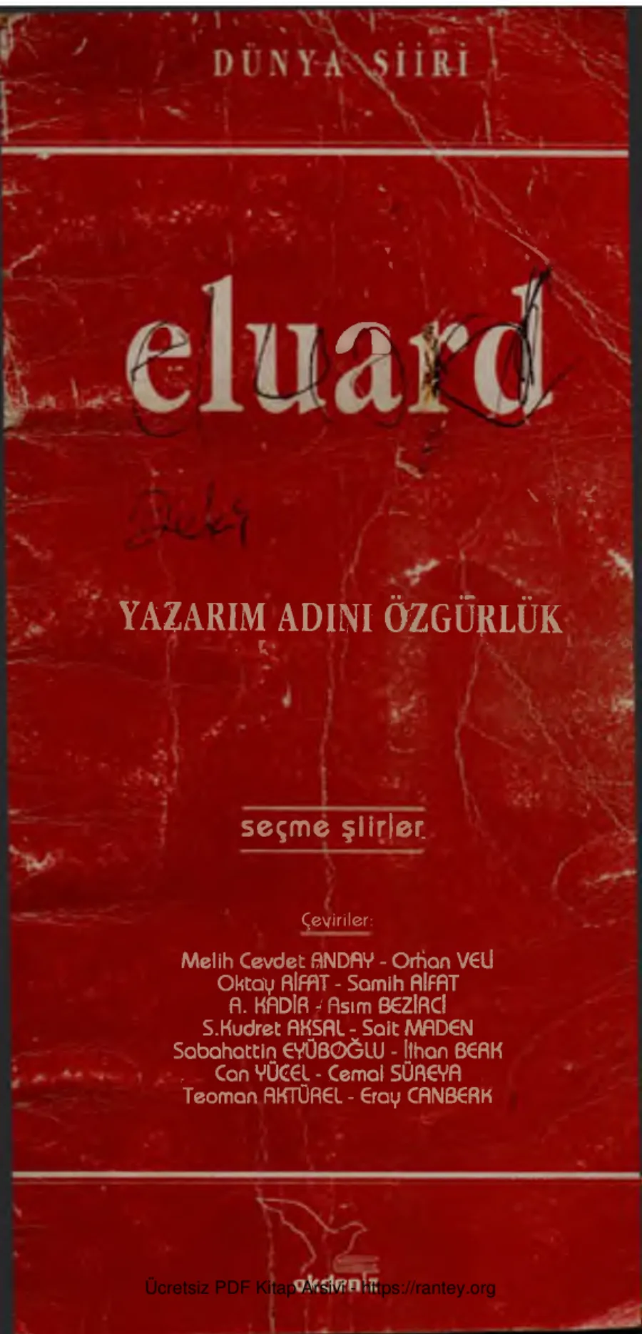 Yazarım Adını Özgürlük Akdeniz Yayınevi kapak görseli