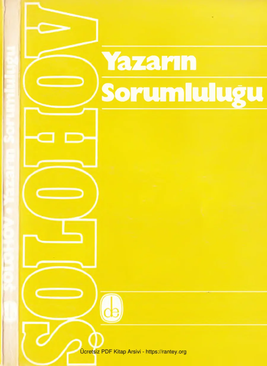 Yazarın Sorumluluğu kapak görseli