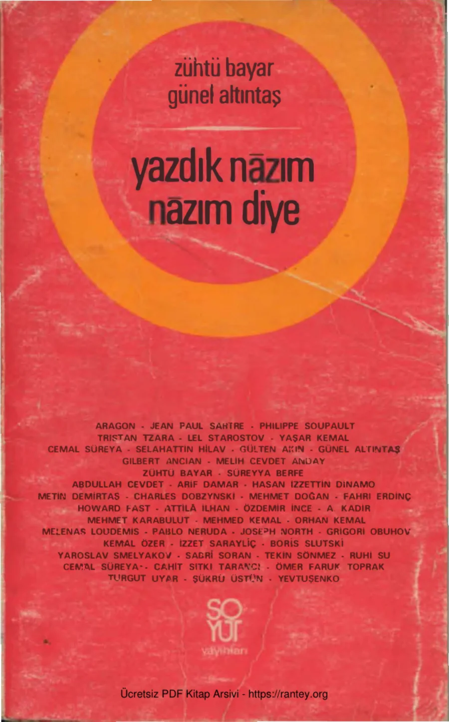 Yazdık Nazım Nazım Diye Soyut Yayınları kapak görseli