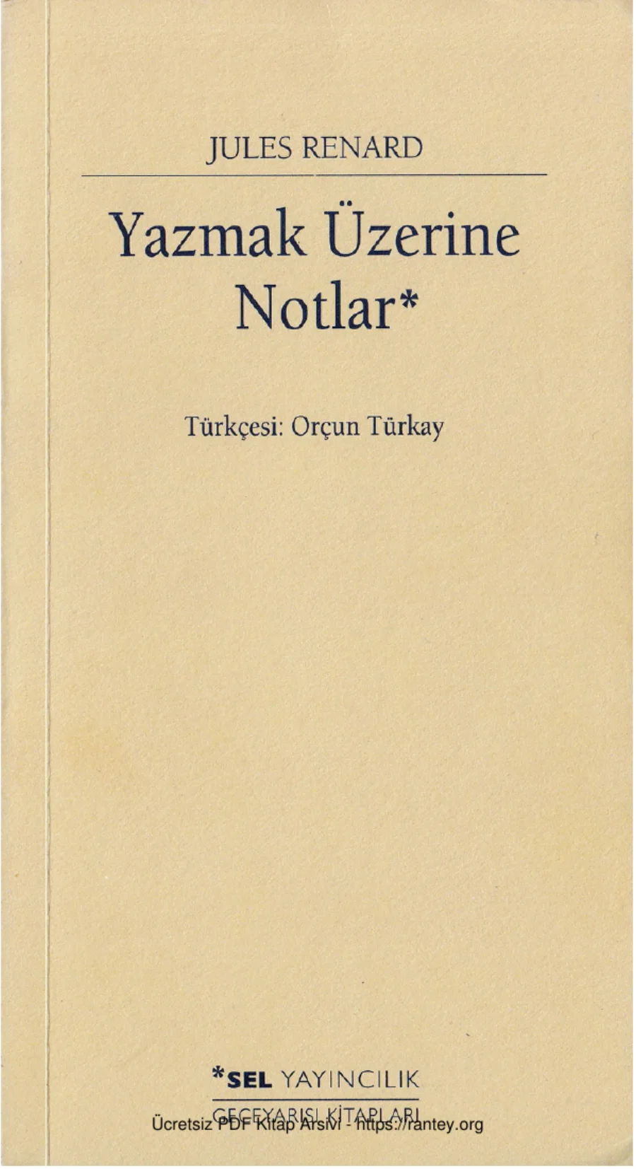 Yazmak Üzerine Notlar kapak görseli