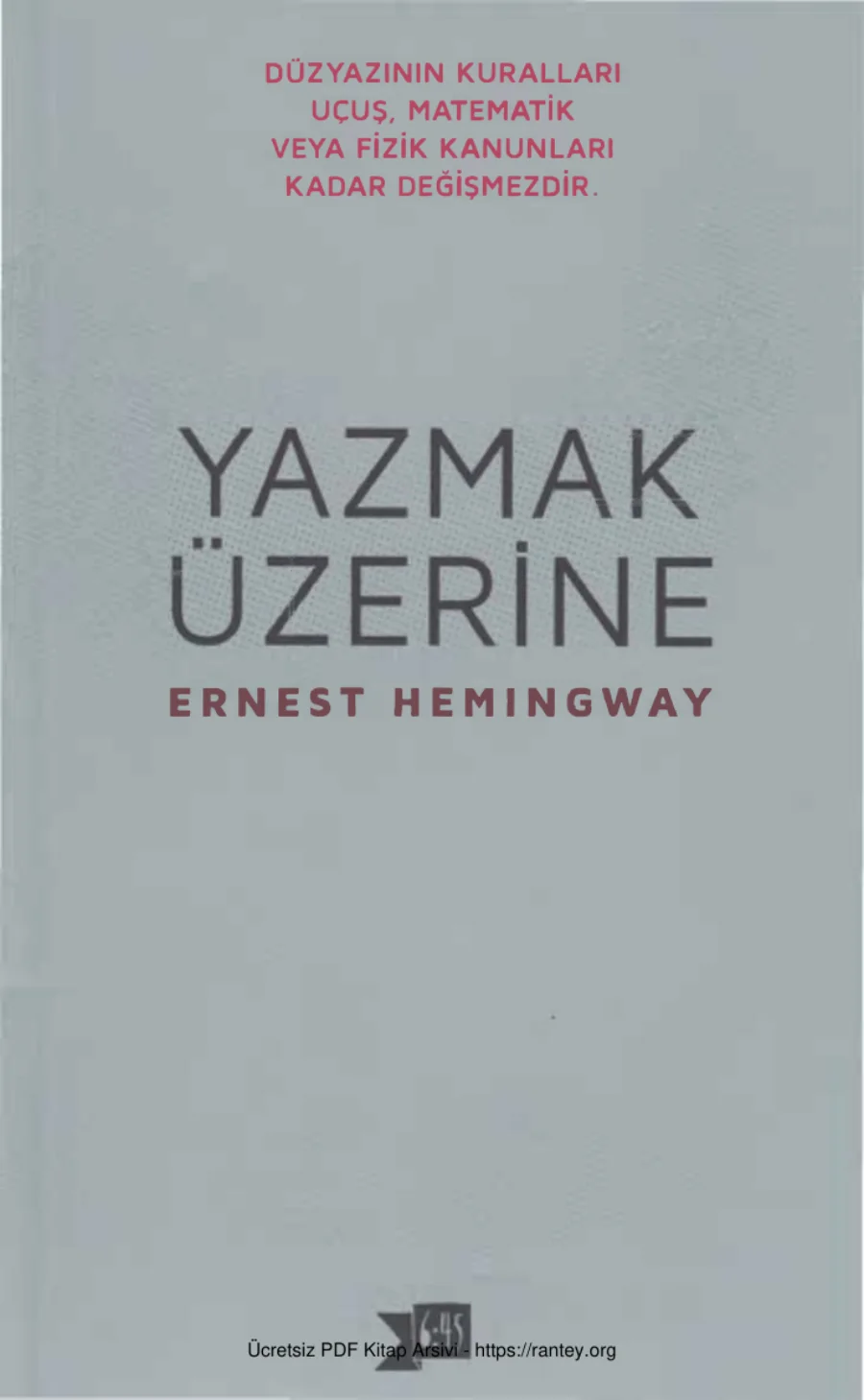 Yazmak Üzerine kapak görseli