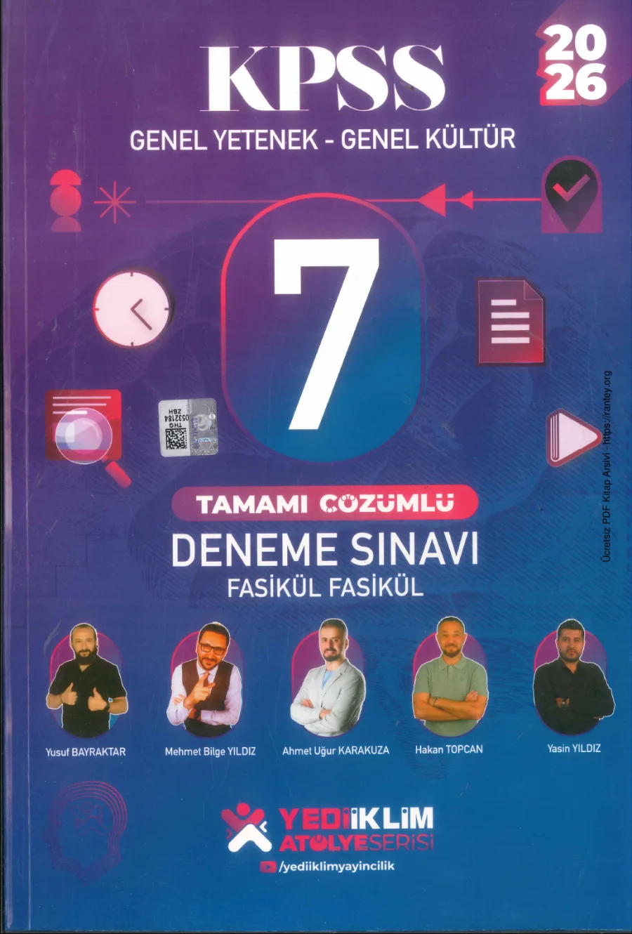 YEDIIKLIM 7 GENEL DENEME 2026 kapak görseli