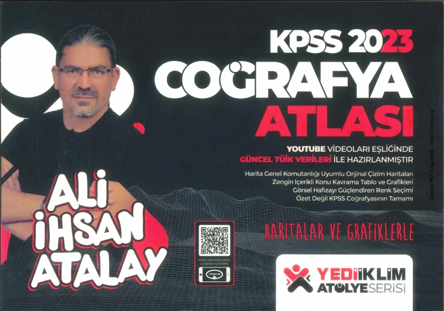 YEDİİKLİM ATÖLYE COĞRAFYA ATLASI 2023 kapak görseli