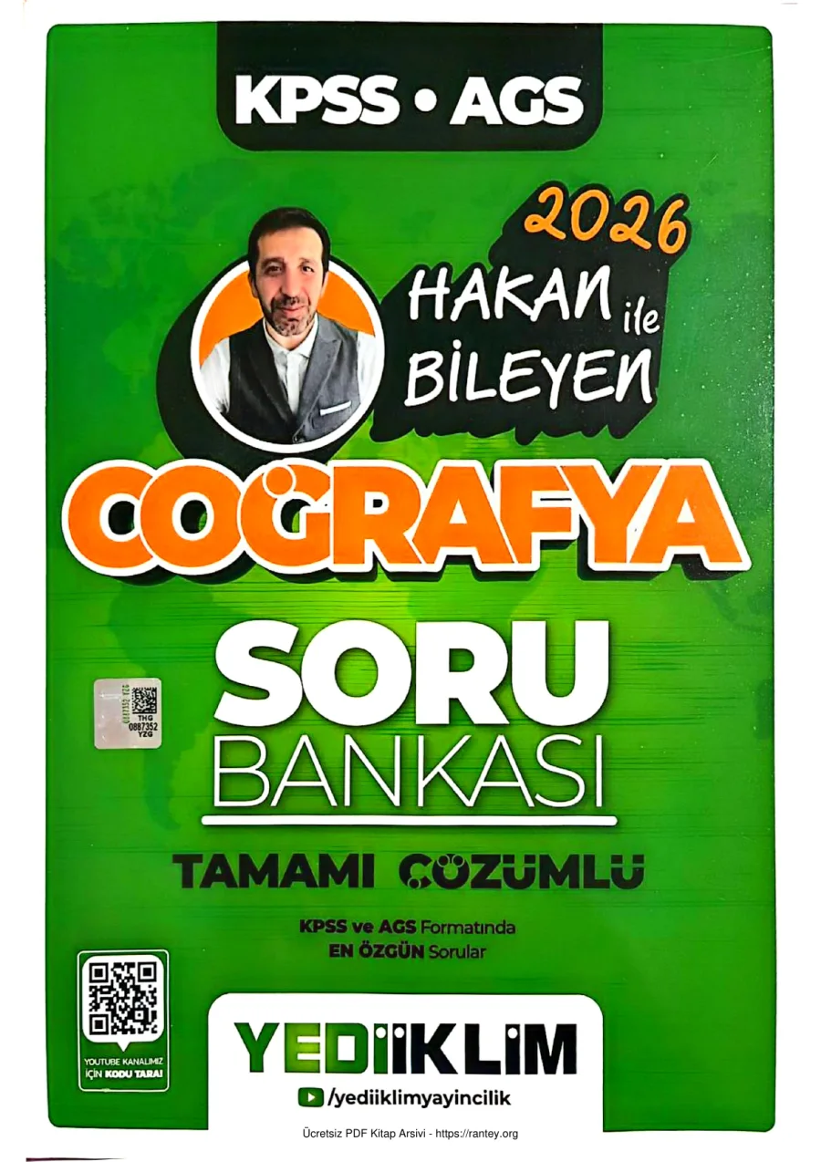 YEDİİKLİM KPSS AGS HAKAN BİLEYEN COĞRAFYA SORU BANKASI 2026 kapak görseli