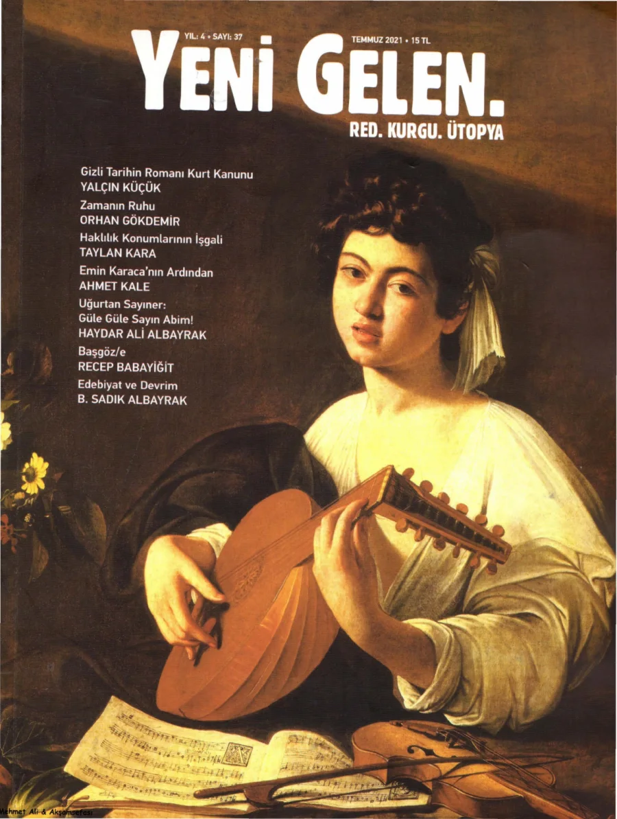 Yeni Gelen Sayı 037 Temmuz kitap kapağı