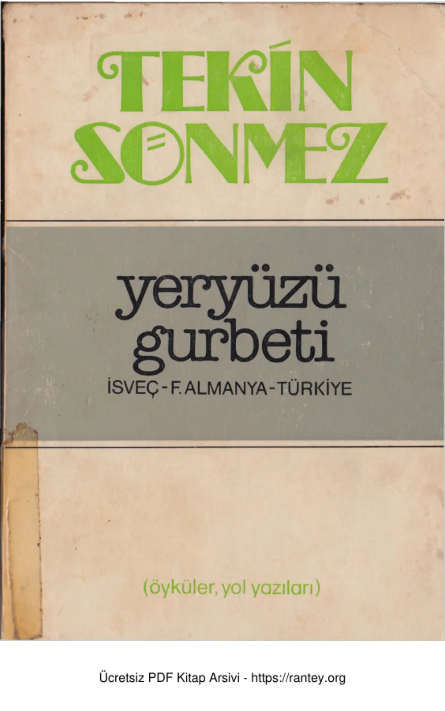 Yeryüzü Gurbeti kapak görseli
