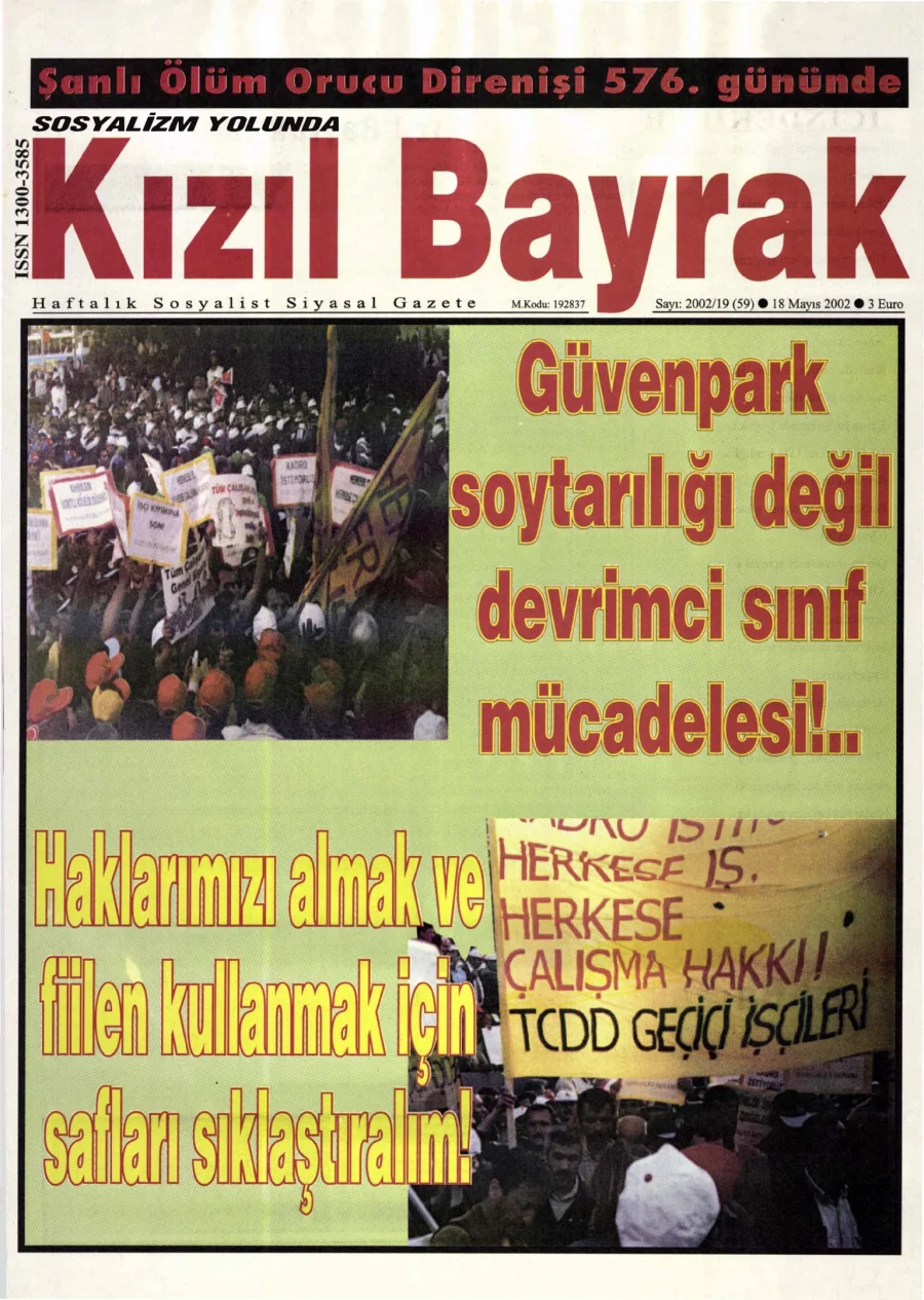 Yıl 2002 Sayı 19 18 Mayis kitap kapağı