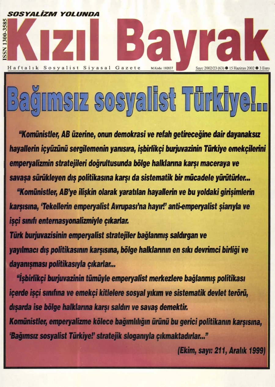 Yıl 2002 Sayı 23 15 Haziran kapak görseli