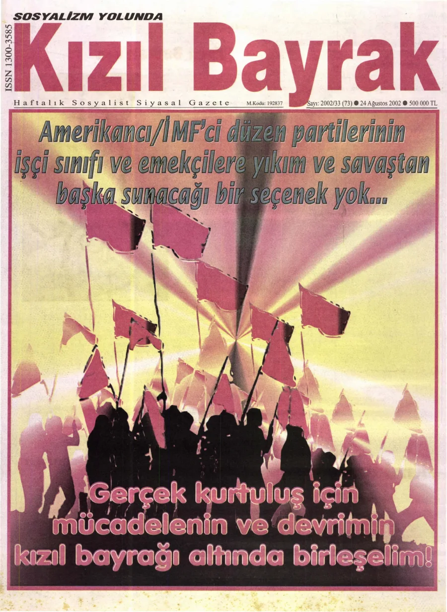 Yıl 2002 Sayı 33 24 Agustos kapak görseli