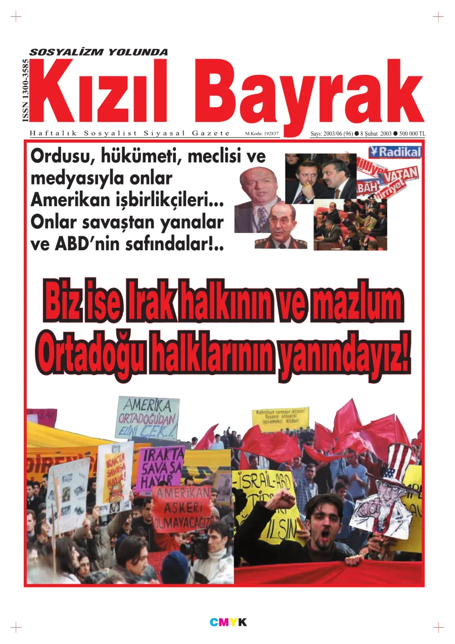Yıl 2003 Sayı 06 08 Şubat kitap kapağı