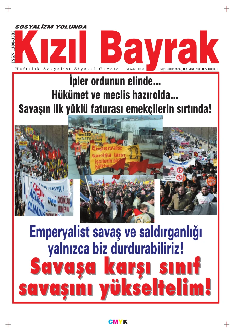 Yıl 2003 Sayı 09 08 Mart kapak görseli
