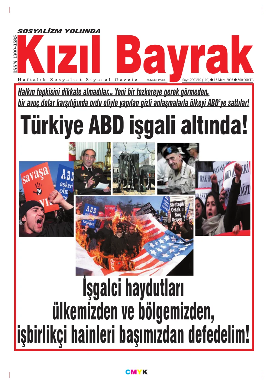Yıl 2003 Sayı 10 15 Mart kapak görseli