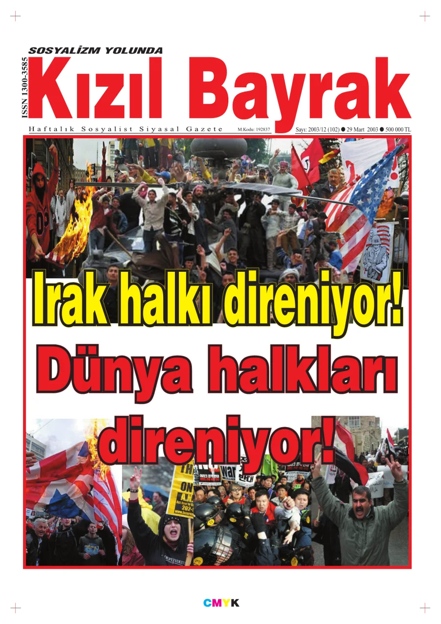 Yıl 2003 Sayı 12 29 Mart kitap kapağı