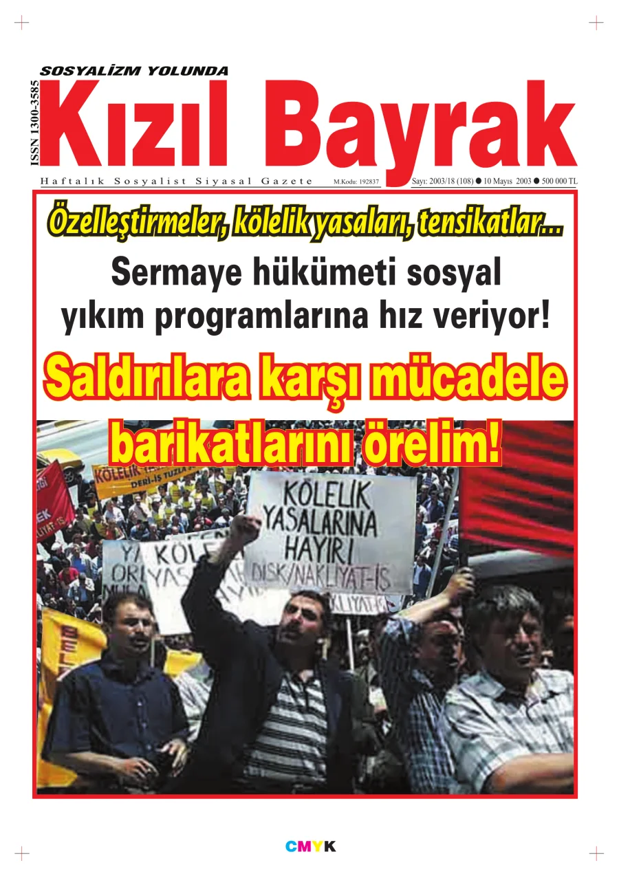 Yıl 2003 Sayı 18 10 Mayıs kitap kapağı