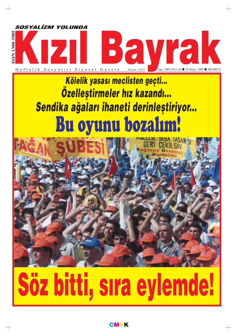 Yıl 2003 Sayı 20 24 Mayıs kitap kapağı