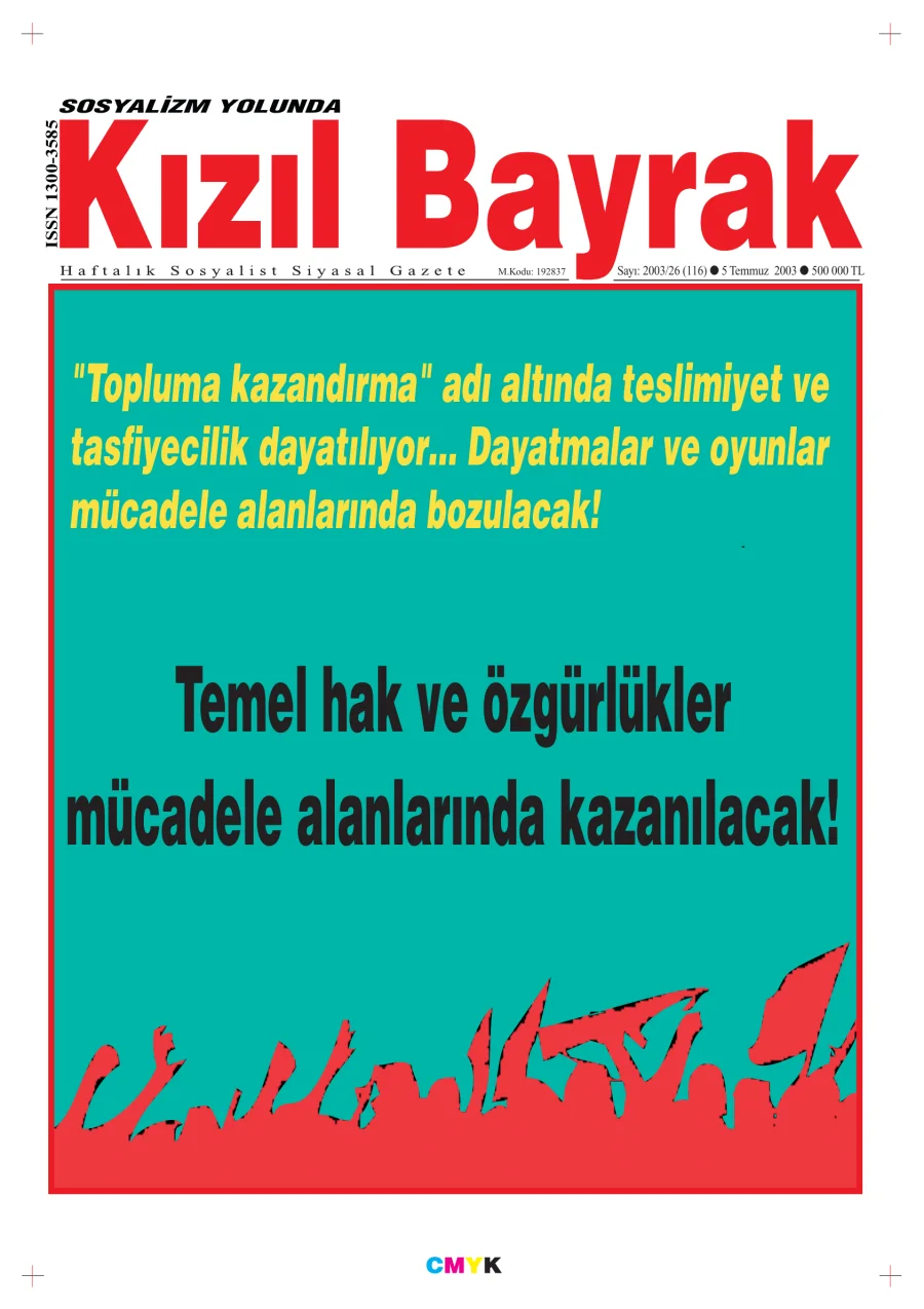 Yıl 2003 Sayı 26 05 Temmuz kapak görseli