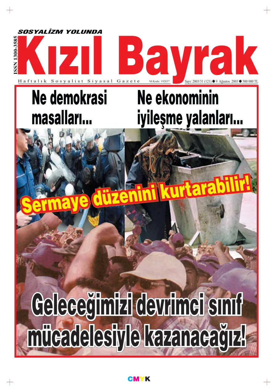 Yıl 2003 Sayı 31 09 Ağustos kitap kapağı