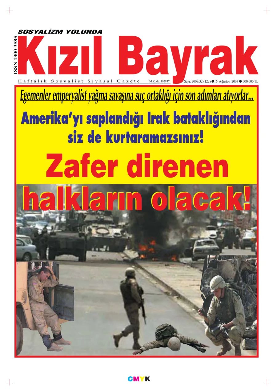 Yıl 2003 Sayı 32 16 Ağustos kapak görseli