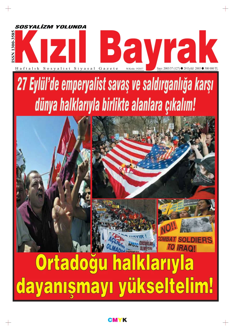 Yıl 2003 Sayı 37 20 Eylül kapak görseli