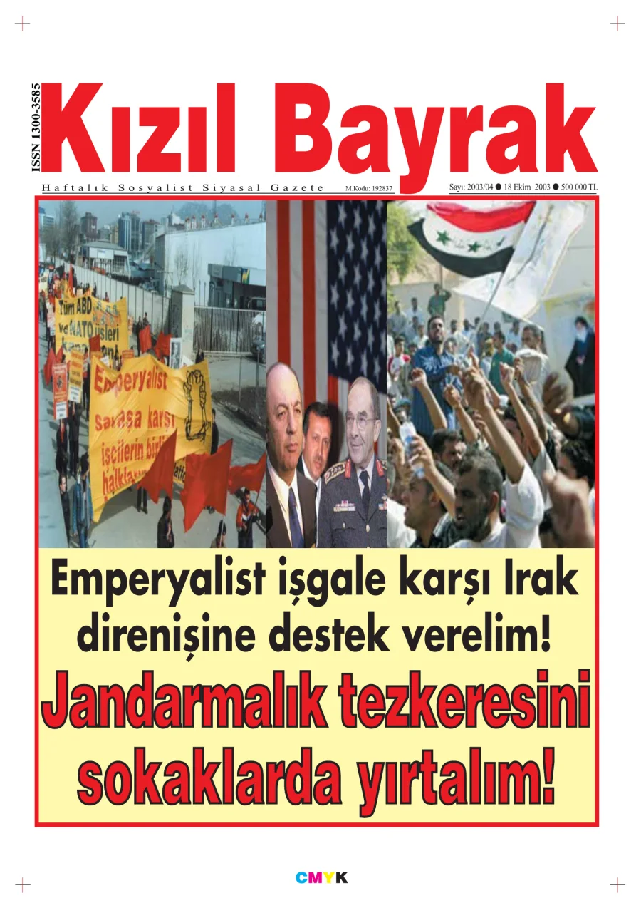 Yıl 2003 Sayı 41 04 18 Ekim kitap kapağı