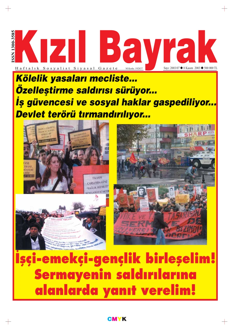 Yıl 2003 Sayı 44 07 8 Kasım kitap kapağı