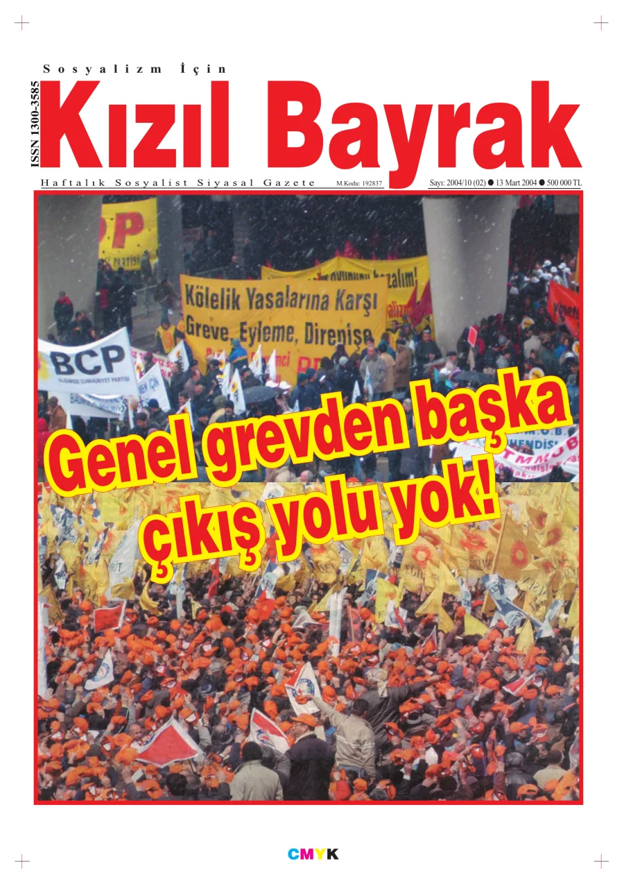 Yıl 2004 Sayı 10 13 Mart kapak görseli