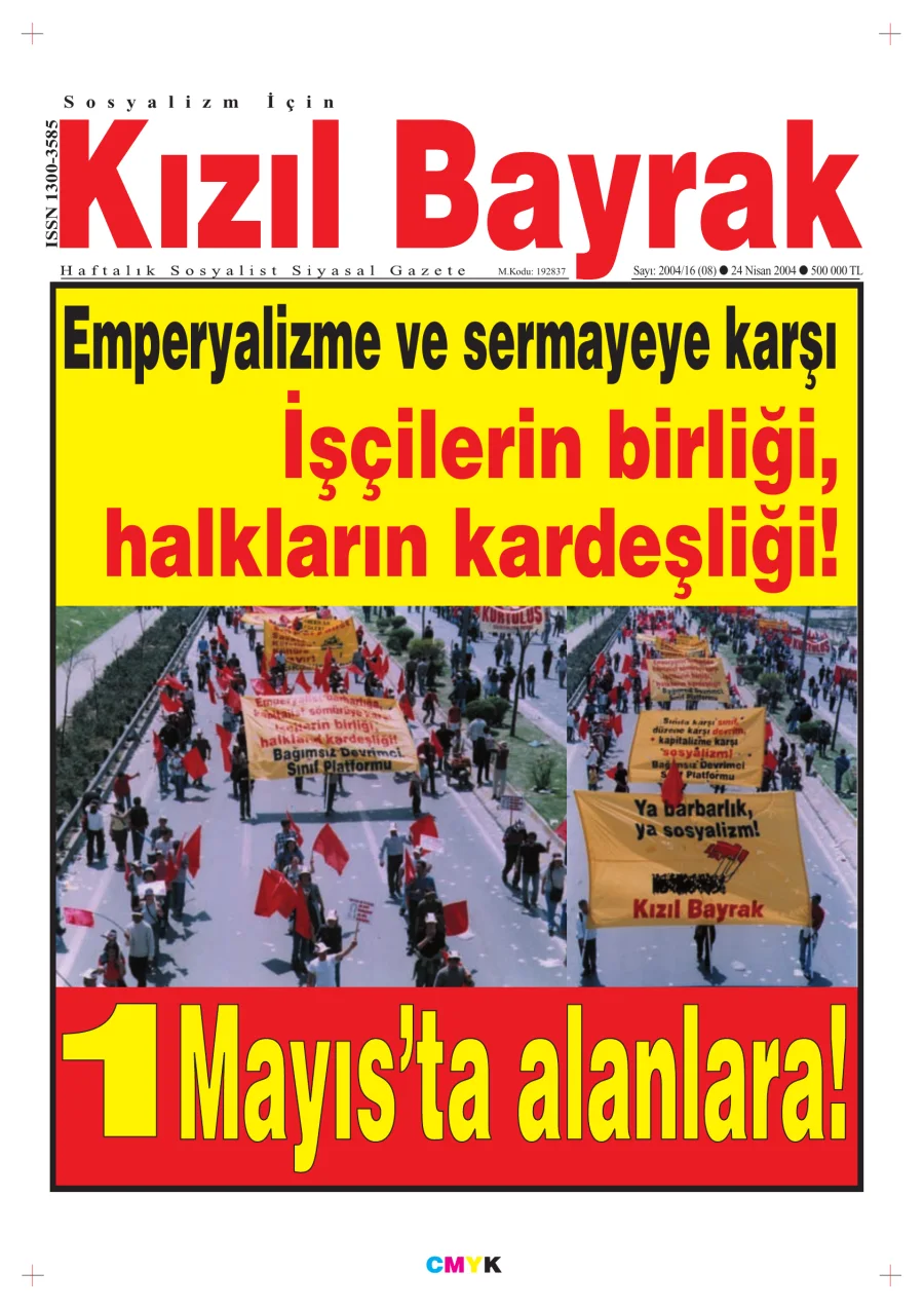 Yıl 2004 Sayı 16 24 Nisan kapak görseli